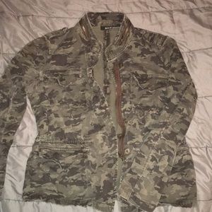 Cinched army jacket